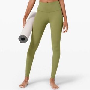 Lululemon Align High-Rise Pant 28 in Bronze Green
